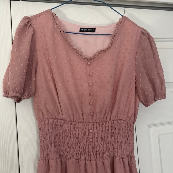 SHEIN Swiss Dot Maxi Dress - Picture 4 of 5